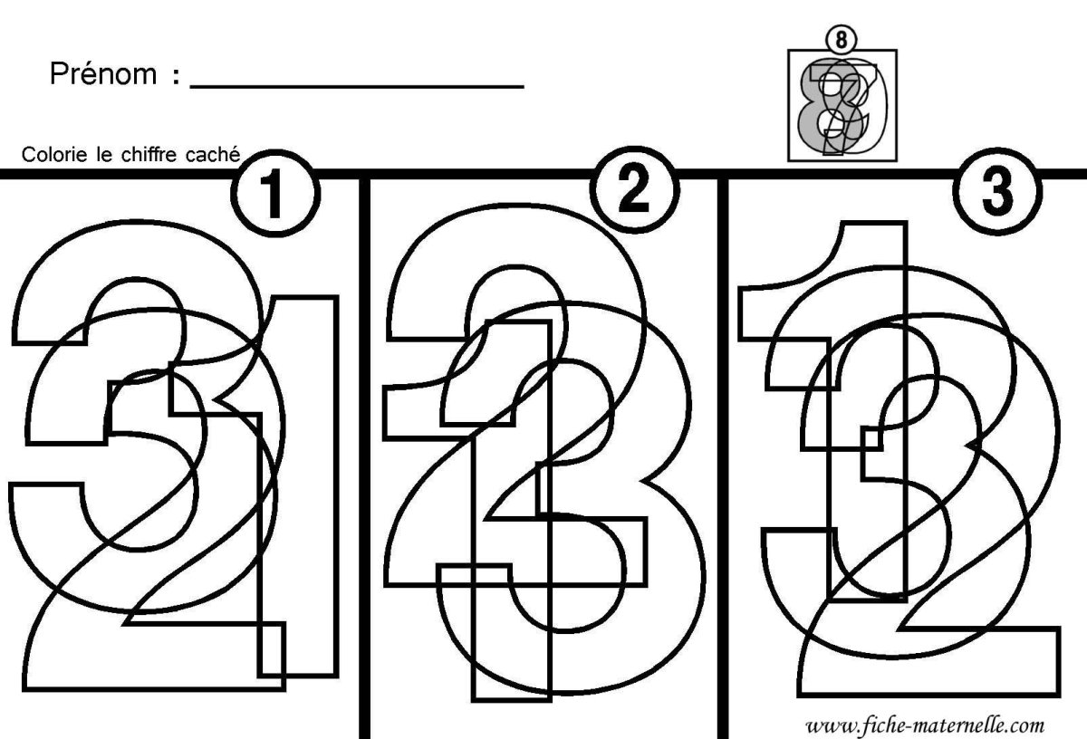 Цифры в виде человечков
