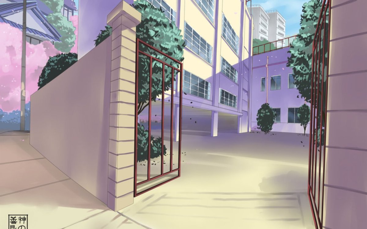 Аниме фон гача лайф школа