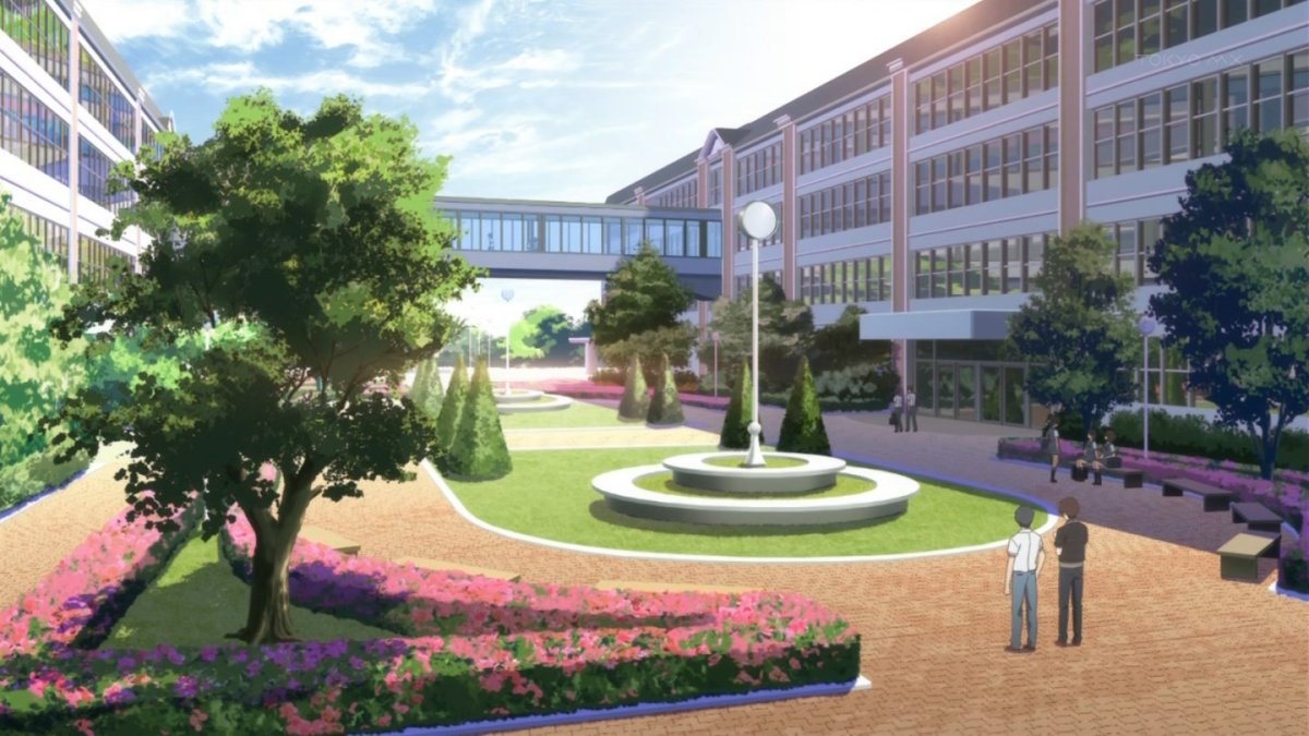 Двор японской школы