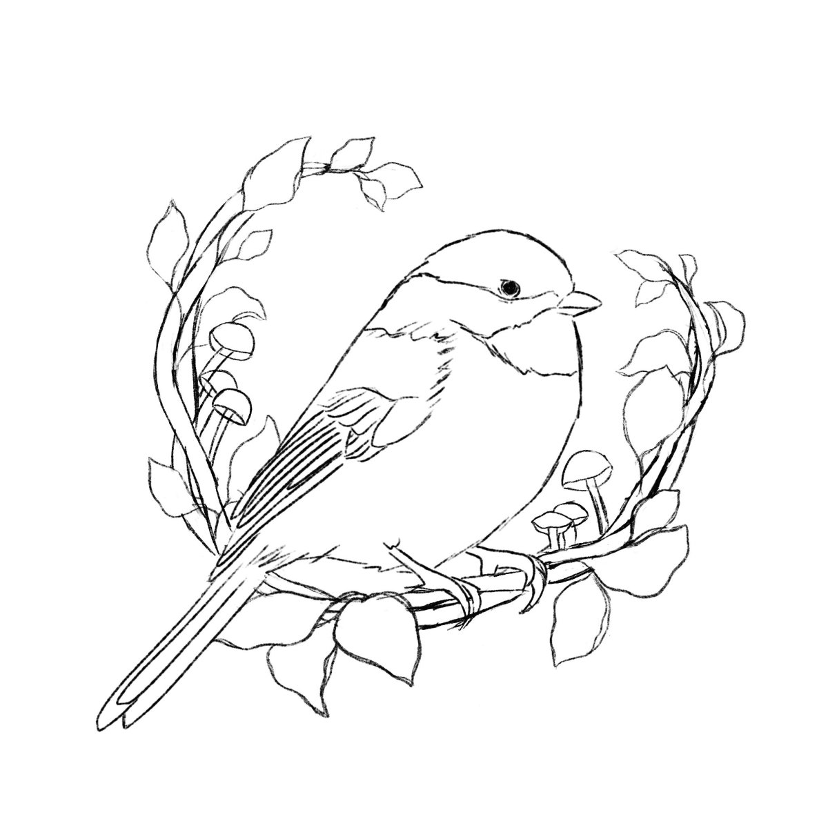 Рисование птиц по точкам