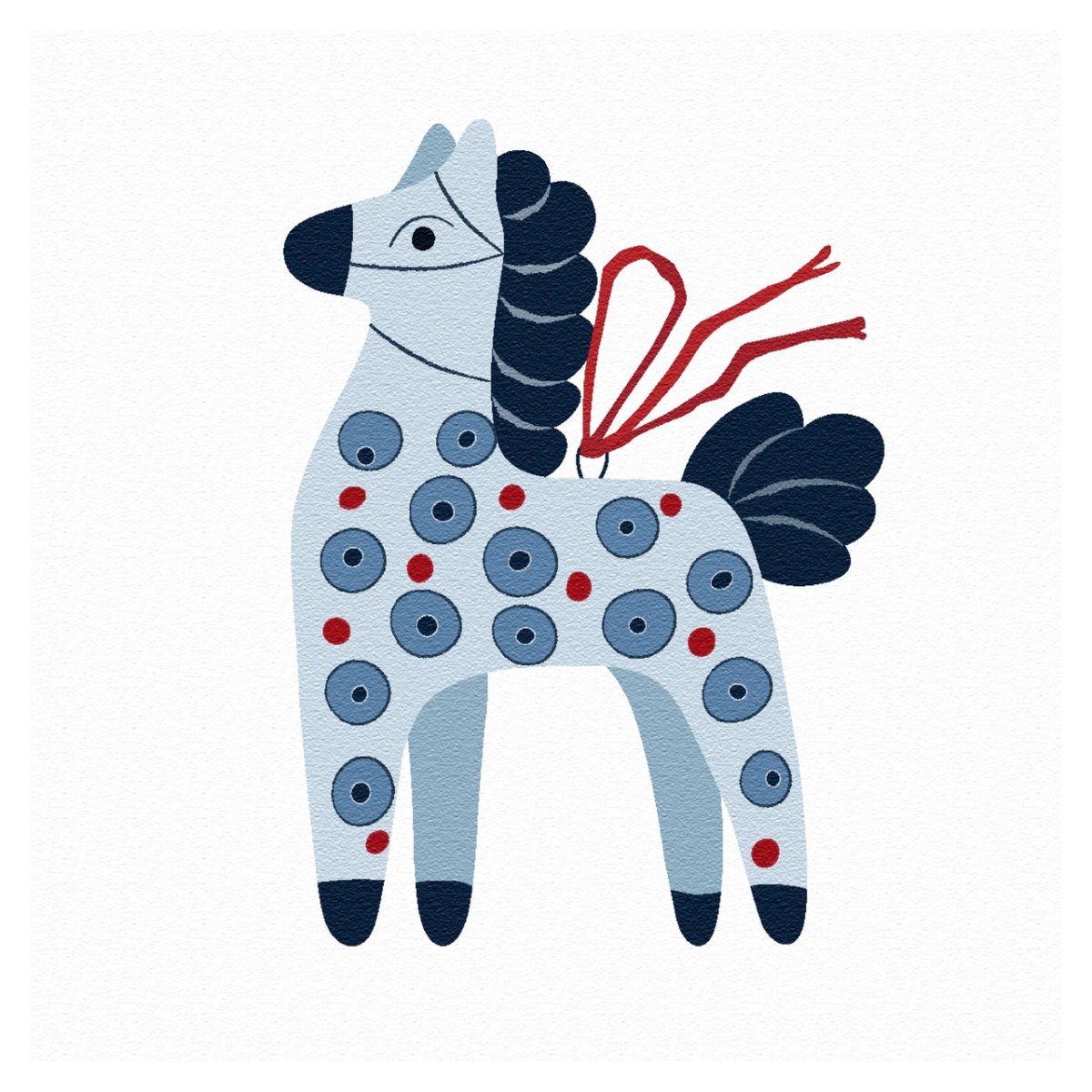 Декоративное рисование лошадка