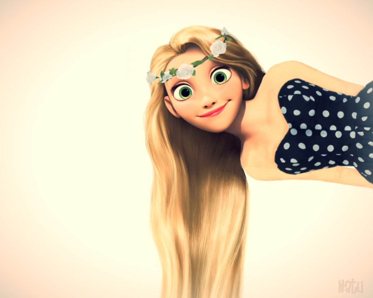 Рапунцель в толстовке