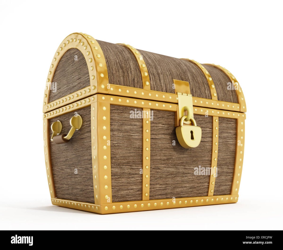 Сундук с золотом закрытый