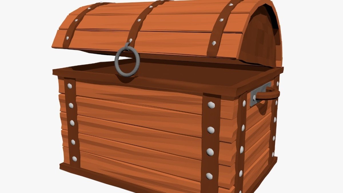 Сундук с драгоценностями рисунок для детей