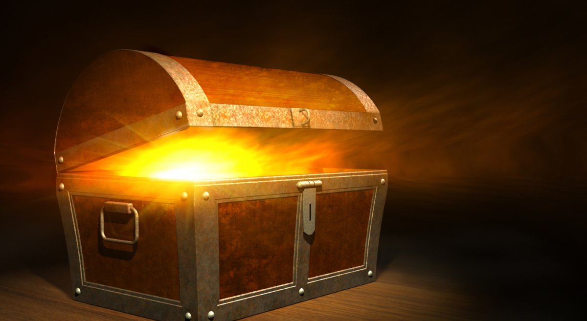 Старинный сундук вектор