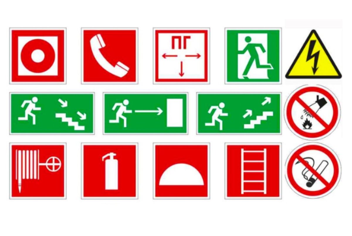 Знаки пожарной безопасности