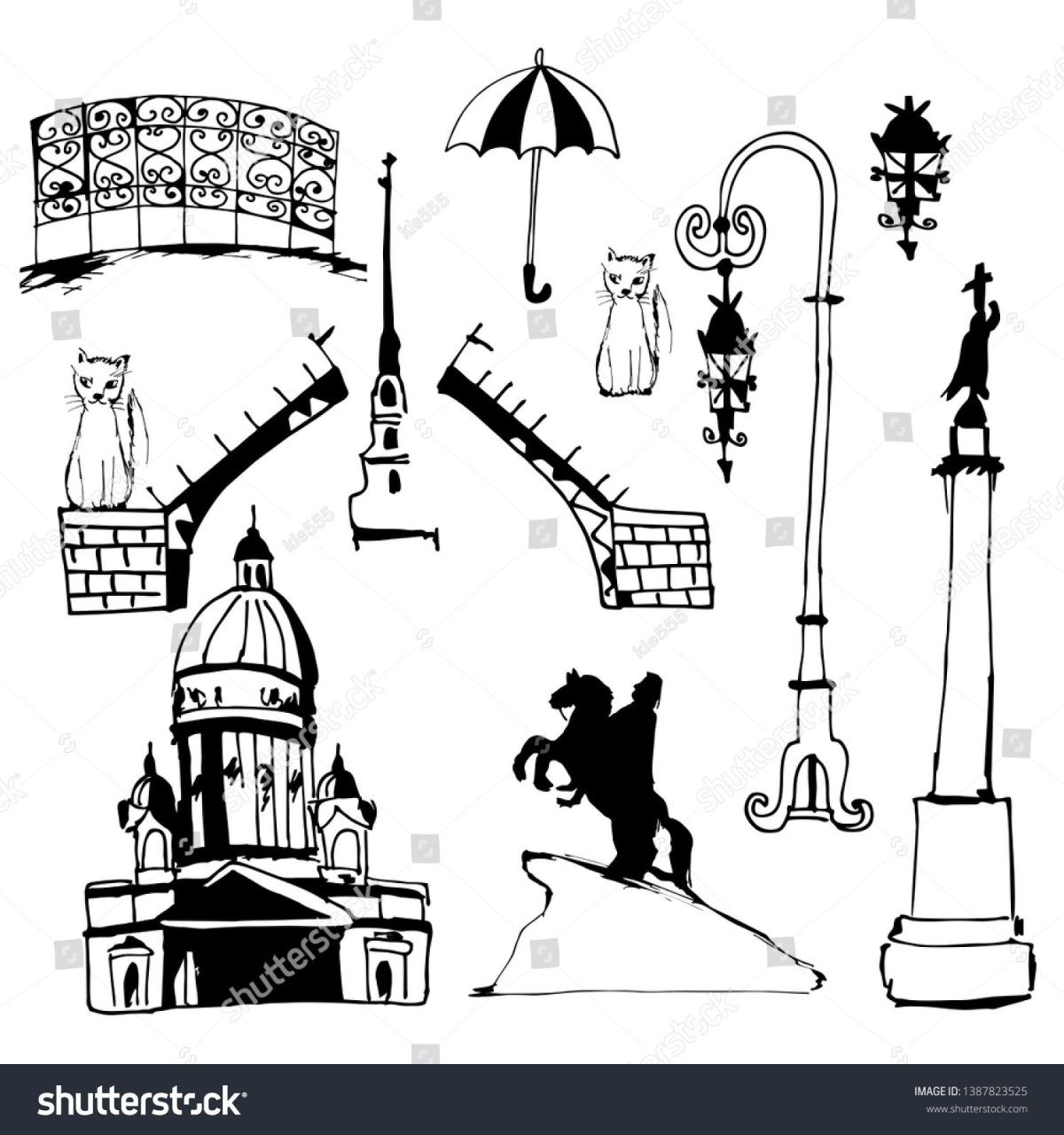 Символы Санкт-Петербурга Графика