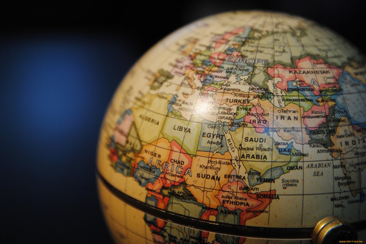 Глобус карта