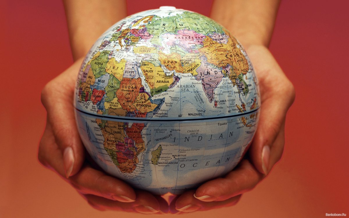 Глобус мира со странами