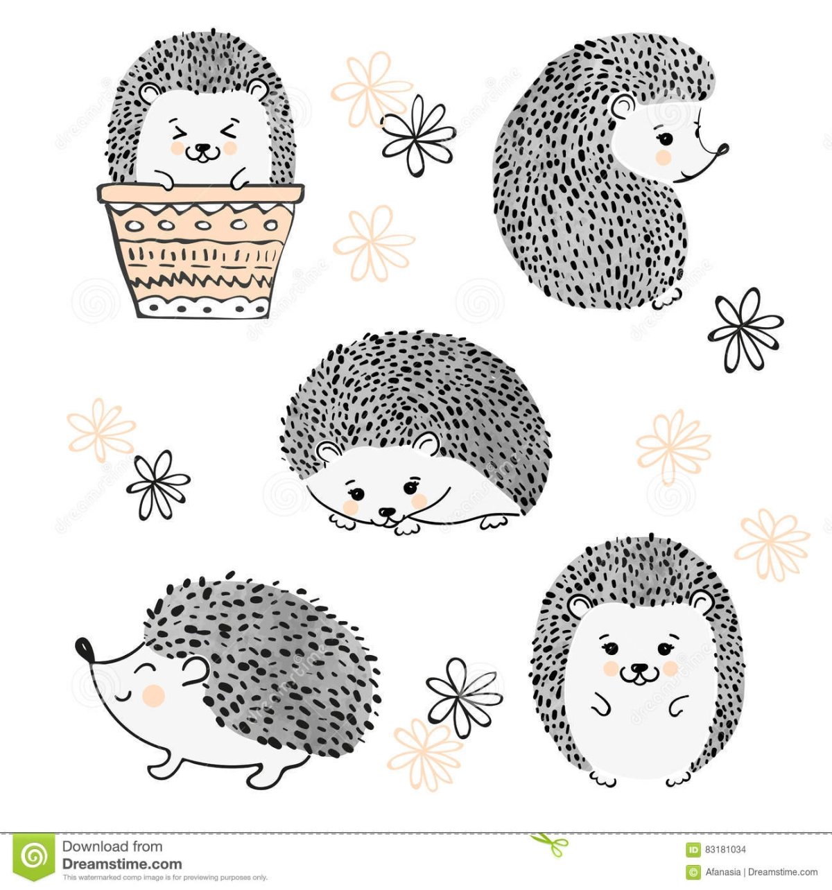 Ежик в снегу