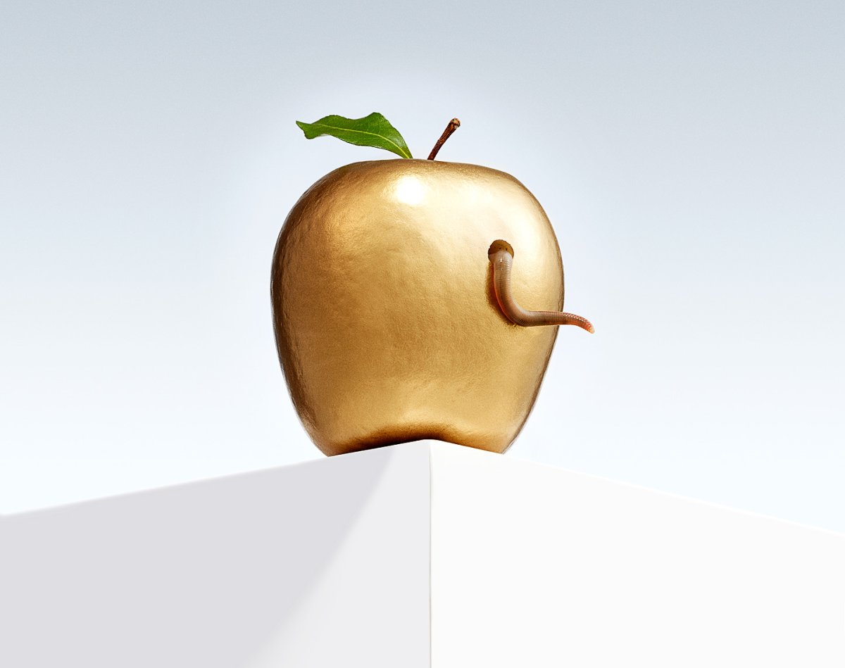 Золотое яблоко рисунок