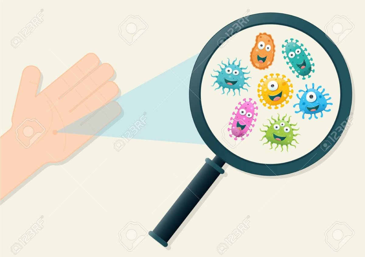 Лупа с микробами