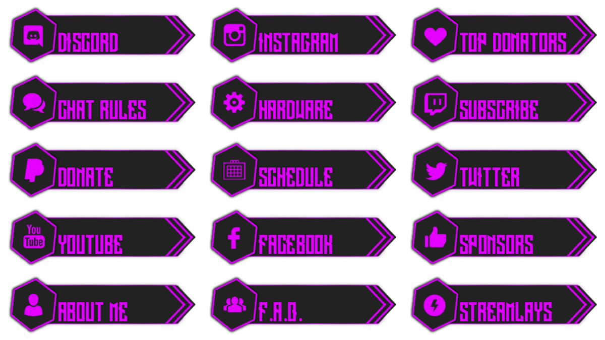 Панельки для Твича