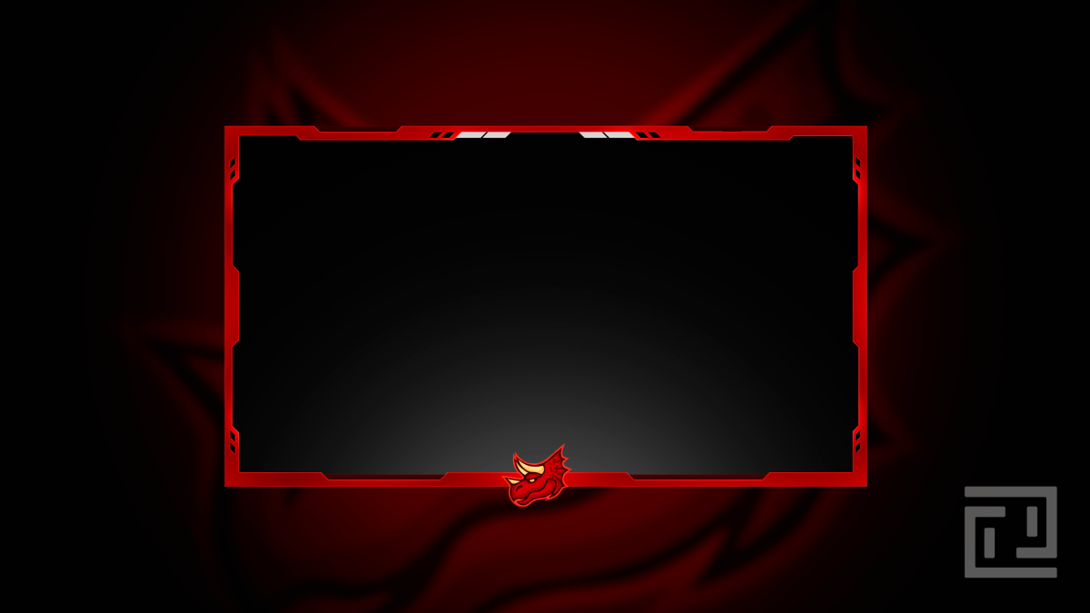 Красная рамка для стрима