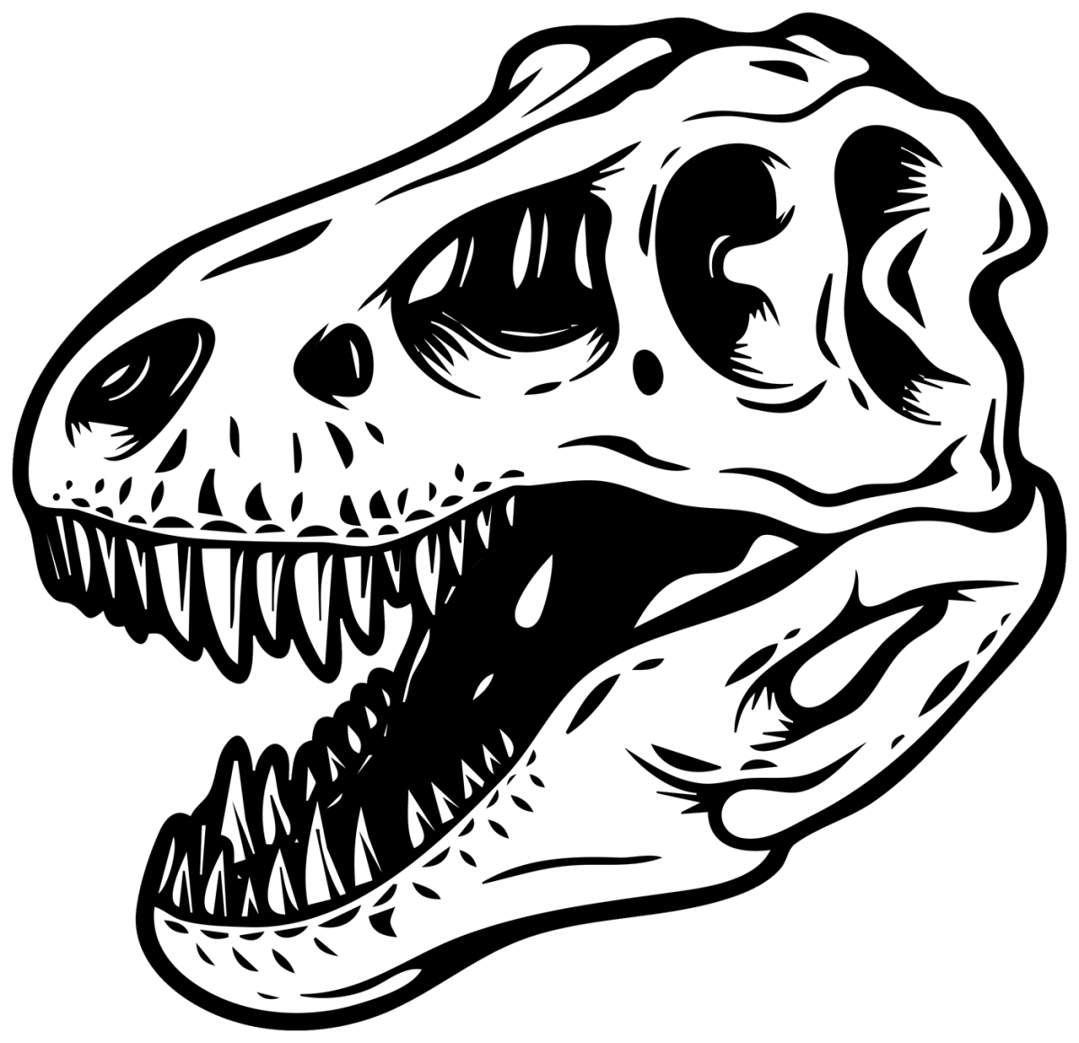 Тираннозавр скелет головы