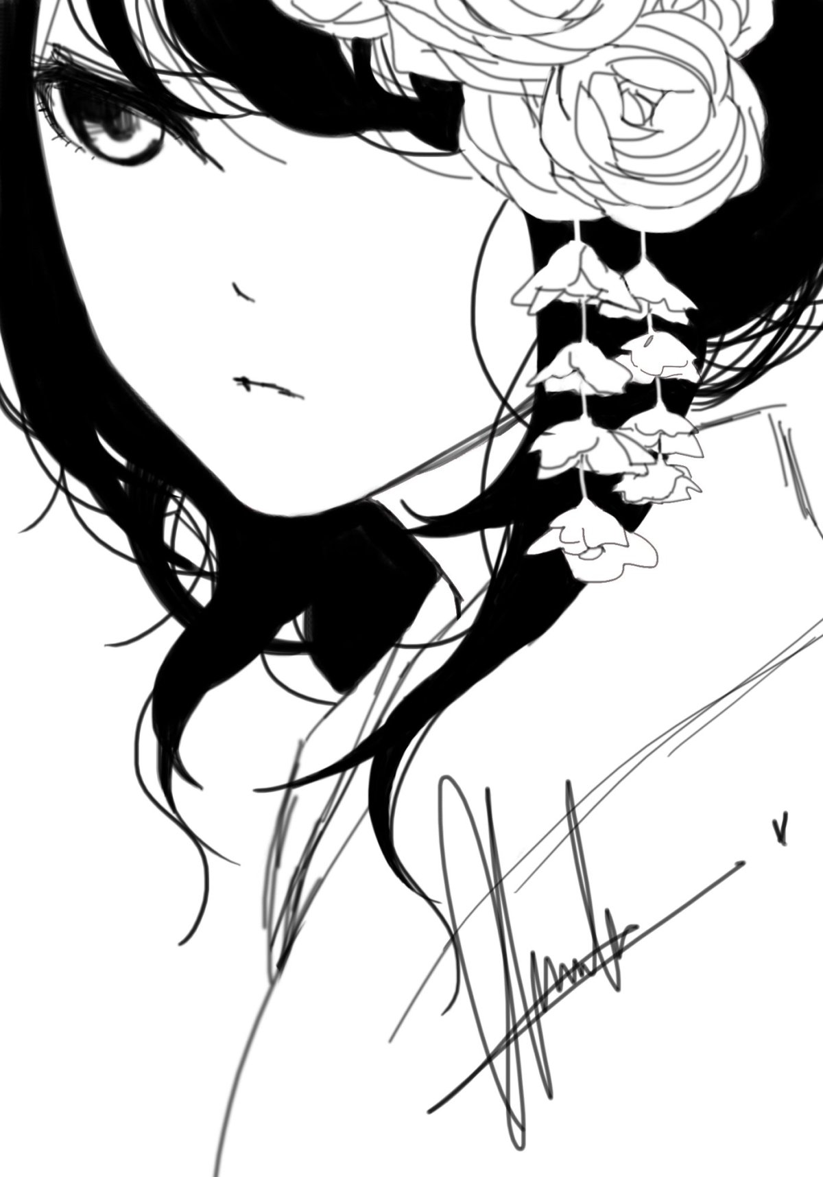 Черное кимоно аниме