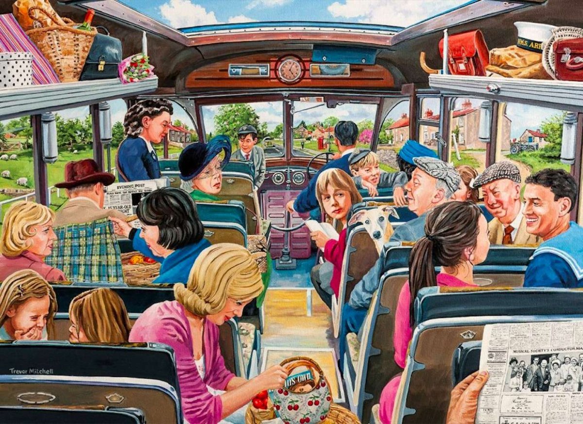 Автобус живопись