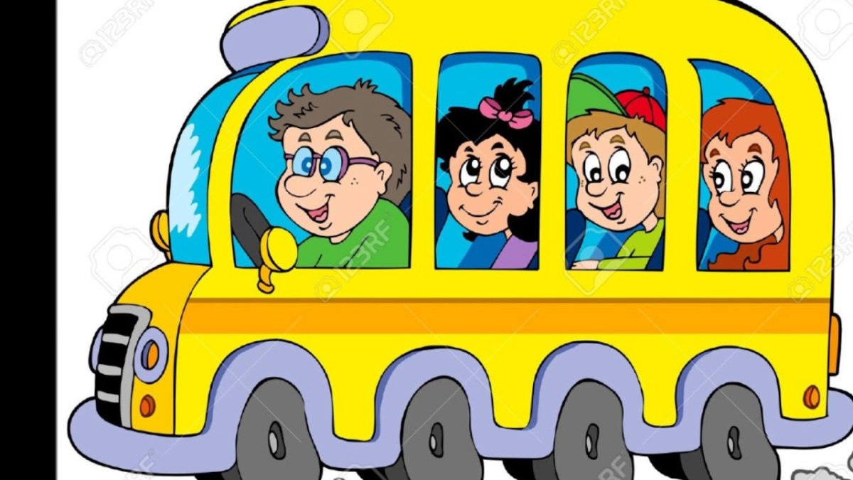Веселые школьные автобусы