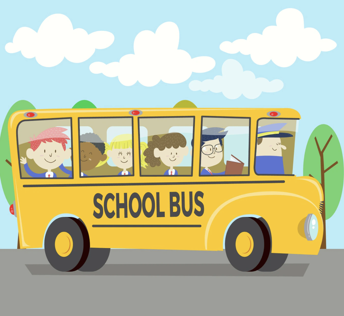 Школьный автобус картинка
