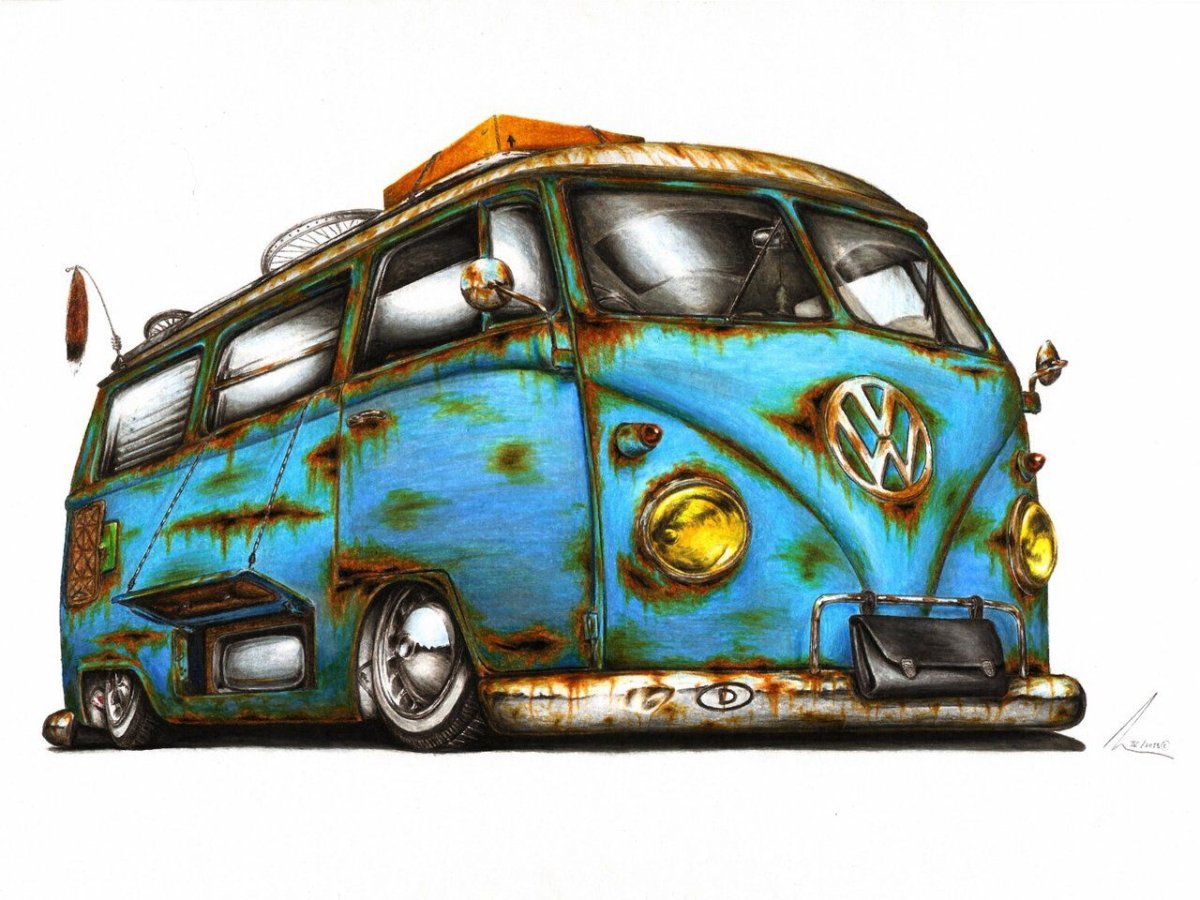 Volkswagen t1 хиппи