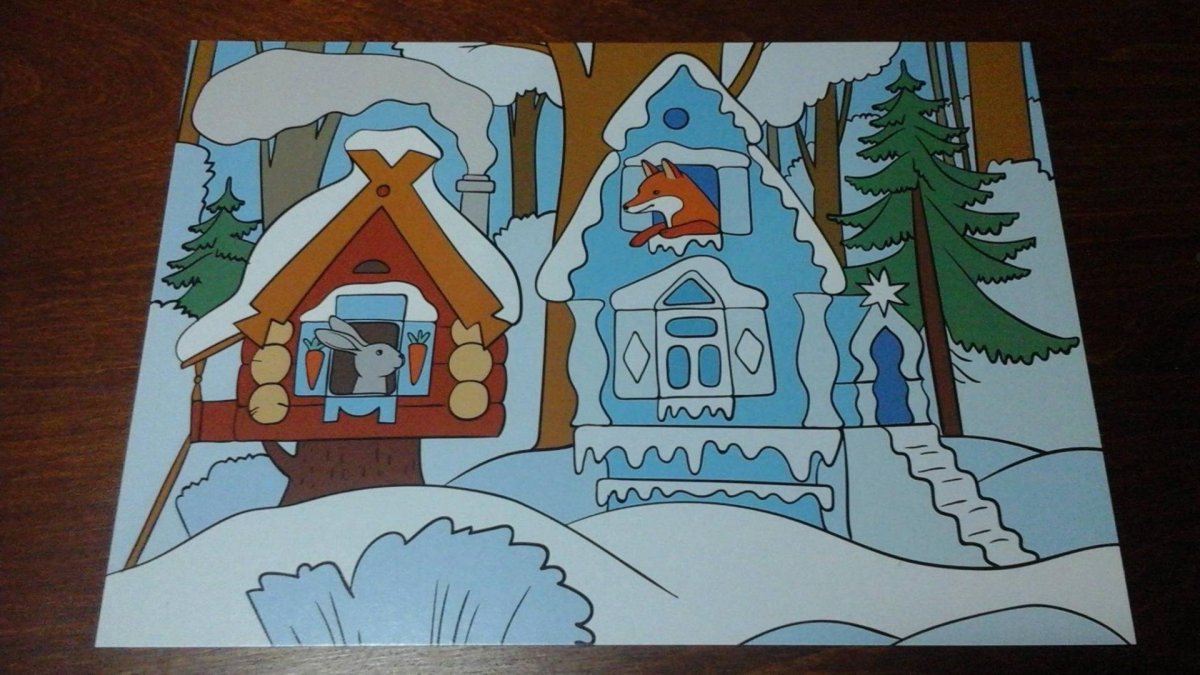 Зимний домик для детей