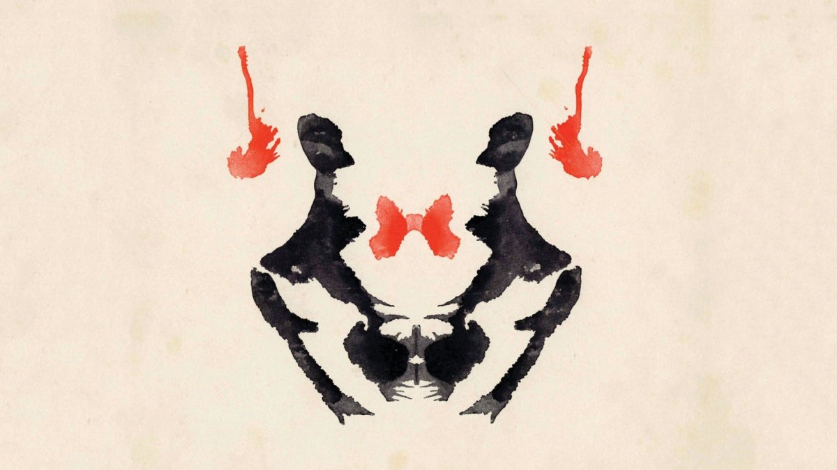 Чернильные пятна Роршаха 1 карточка