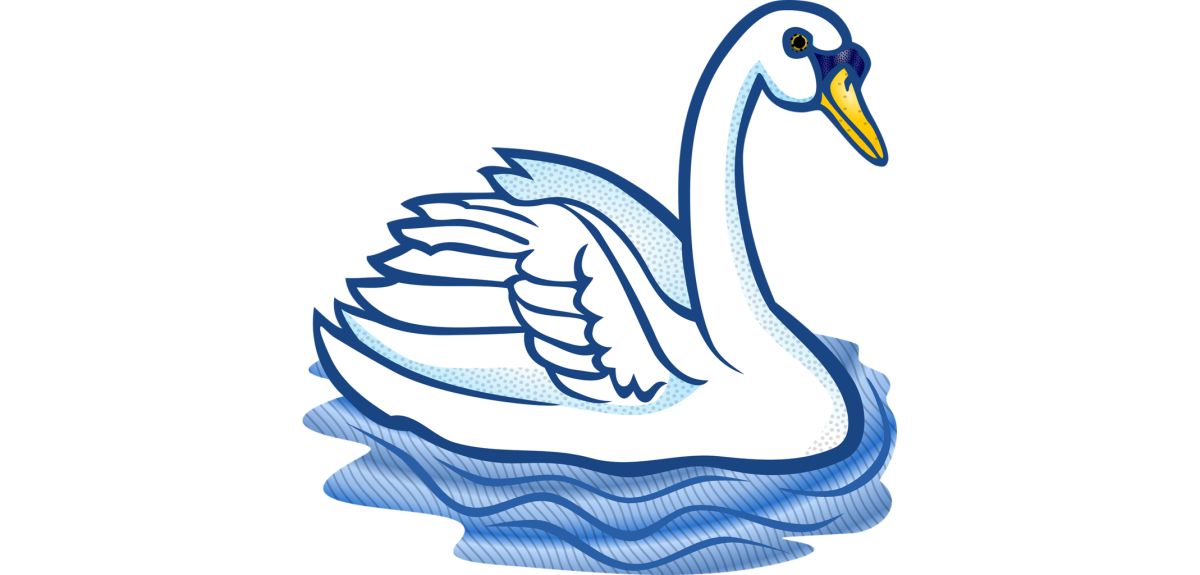 Лебедь клипарт детский