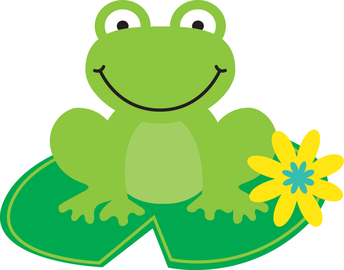 Трафарет лягушки для аппликации