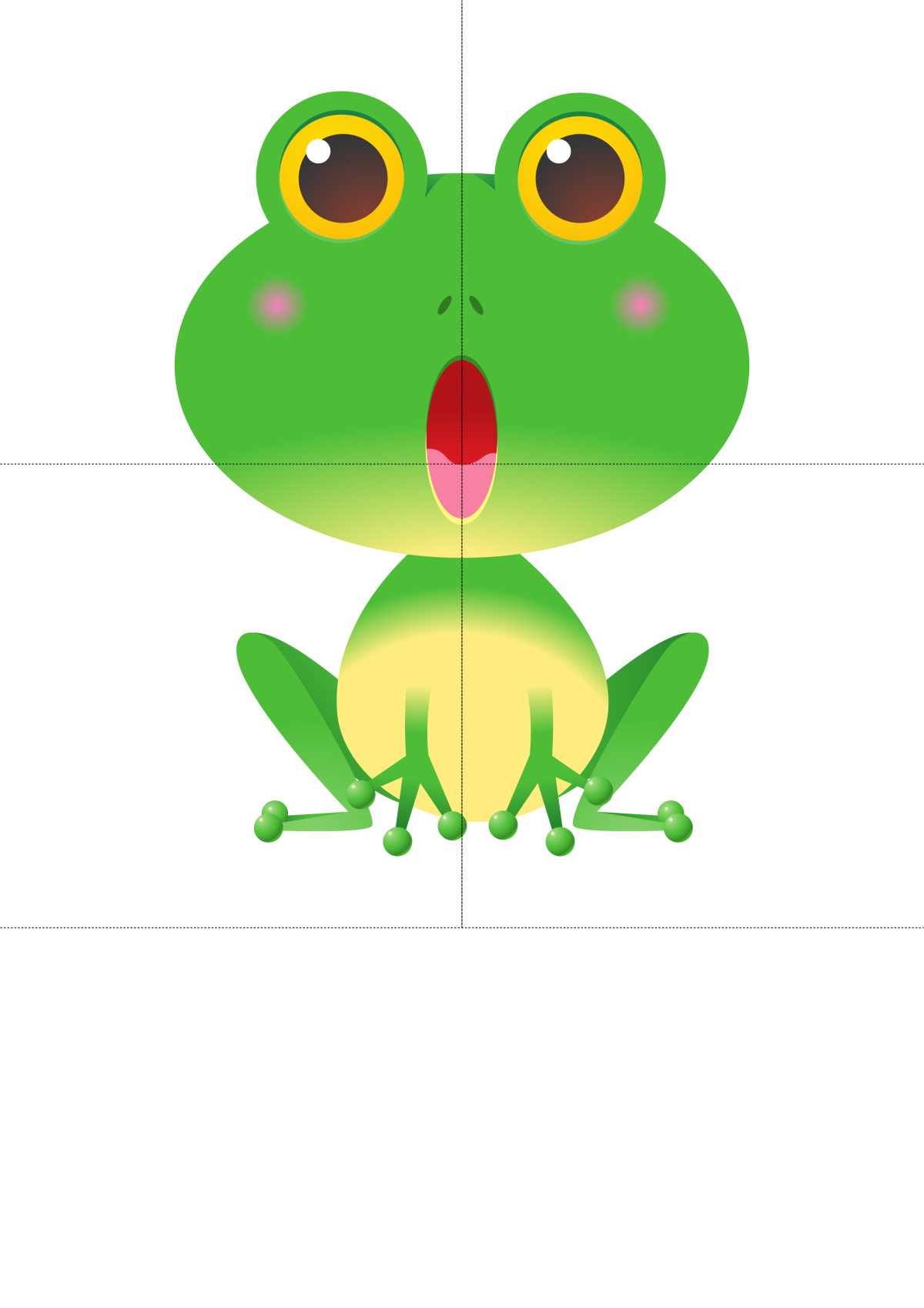 Лягушка мультяшная