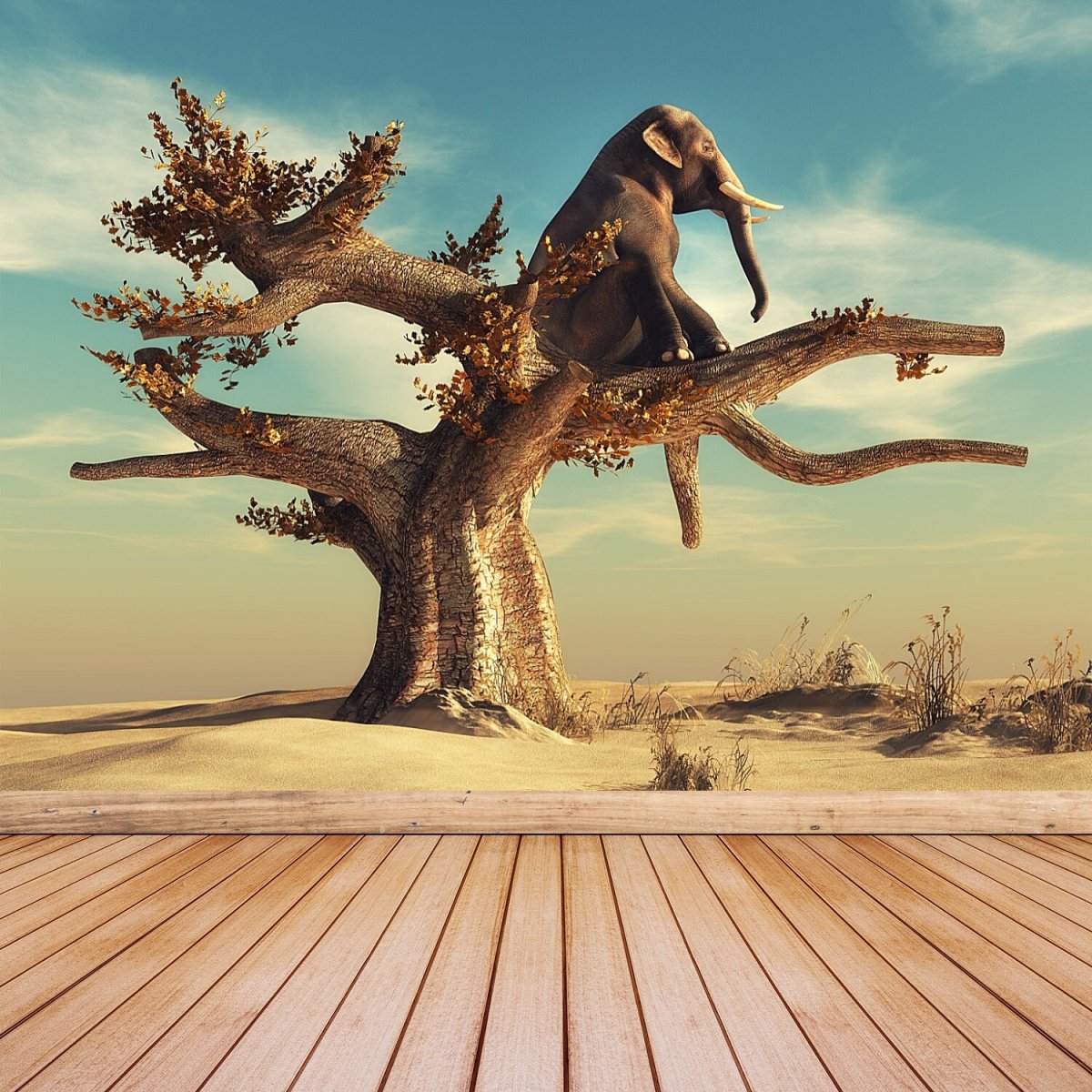 Слон дерево