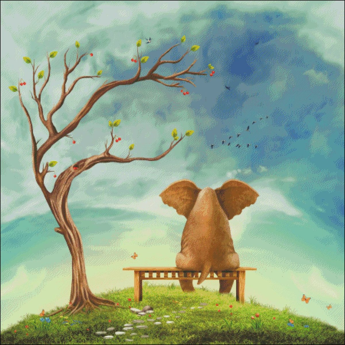 Слон дерево