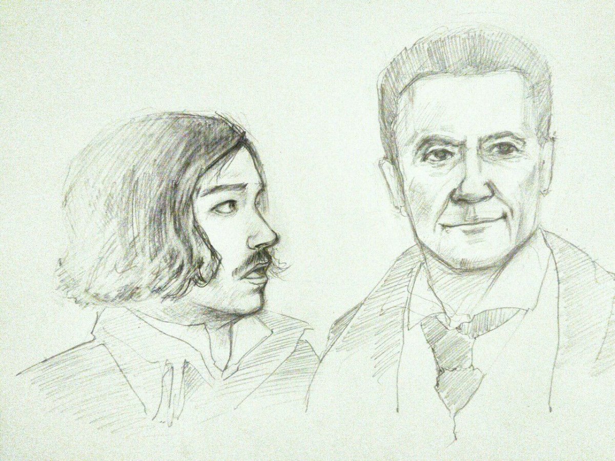 Гоголь и Яков Петрович слэш арт