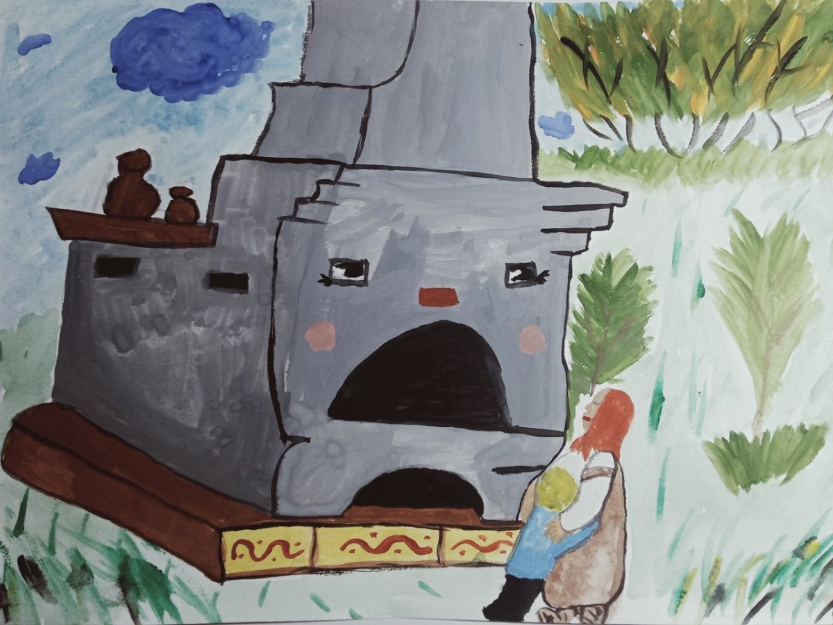 Печка из сказки гуси лебеди