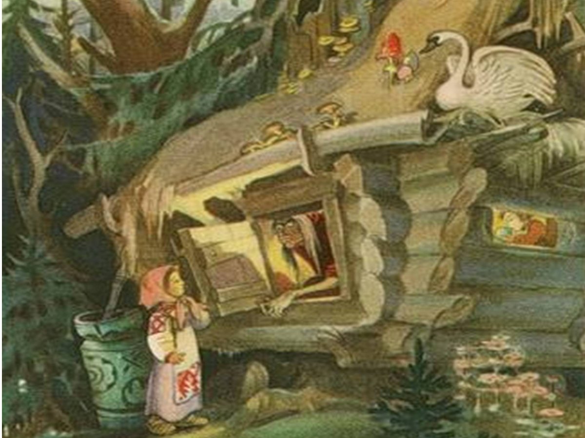 Сказка-раскраска. Гуси-лебеди