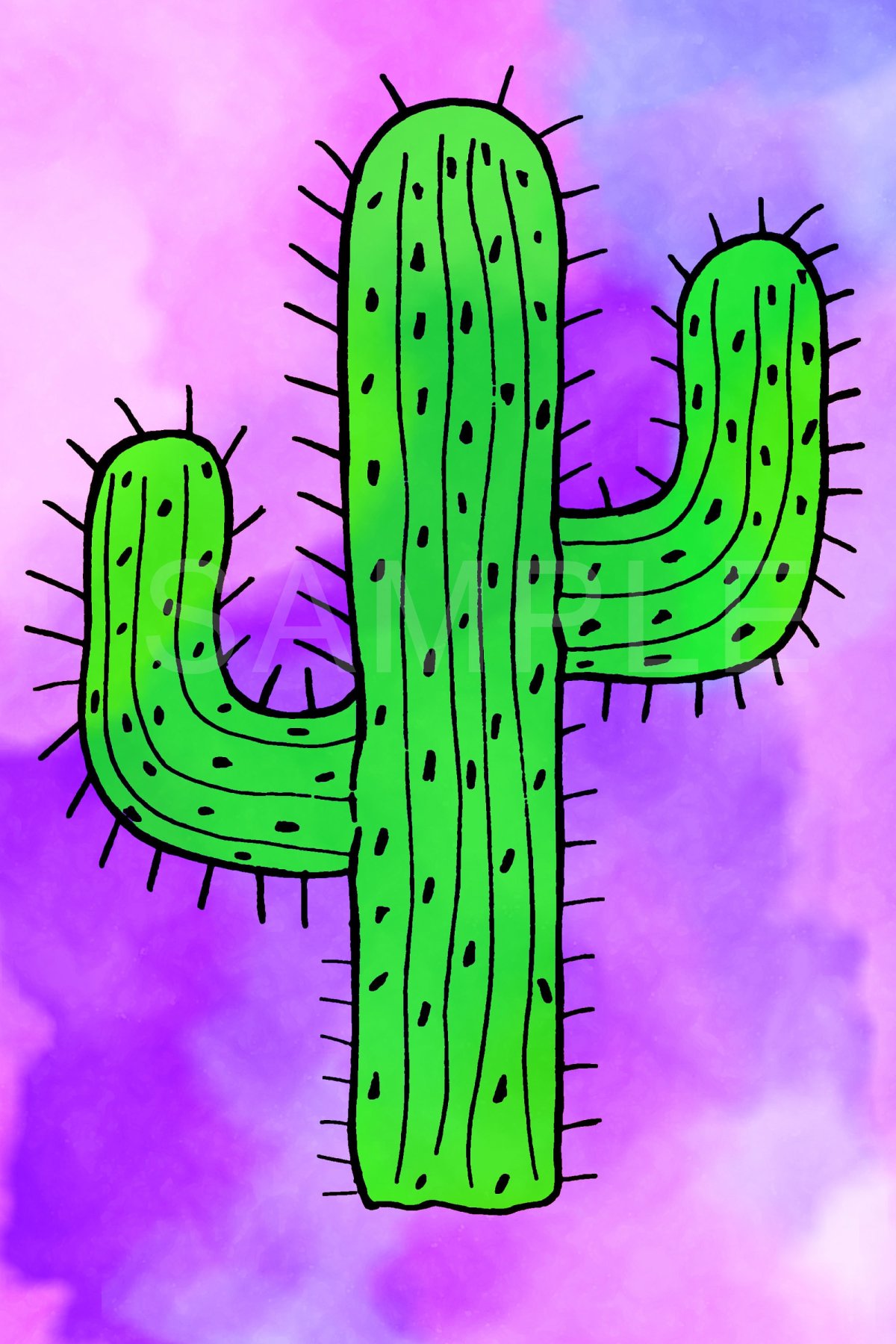 Кактус арт
