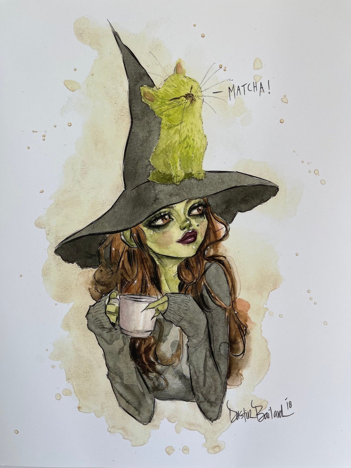 Ведьма с котом