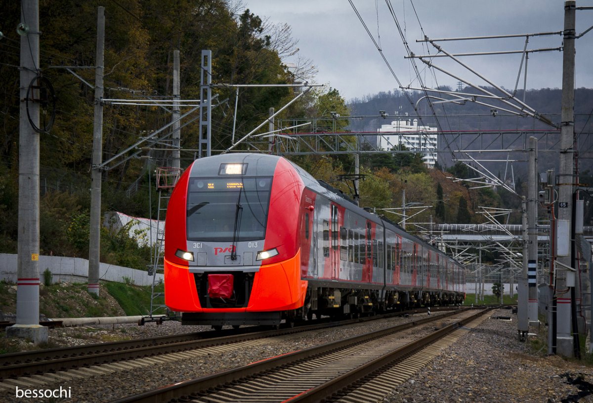 Ласточка поезд рендер