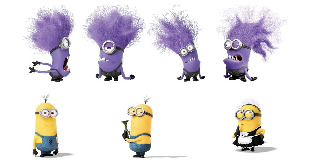 Гадкий я 2 фиолетовые Миньоны