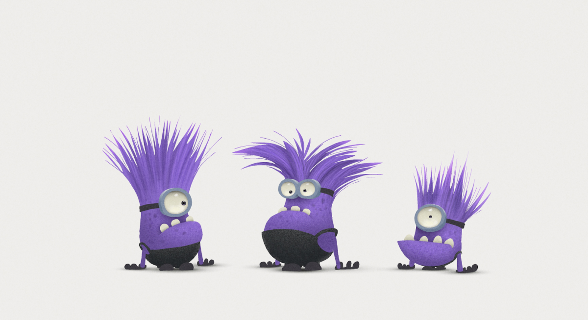 Злой Миньон фиолетовый