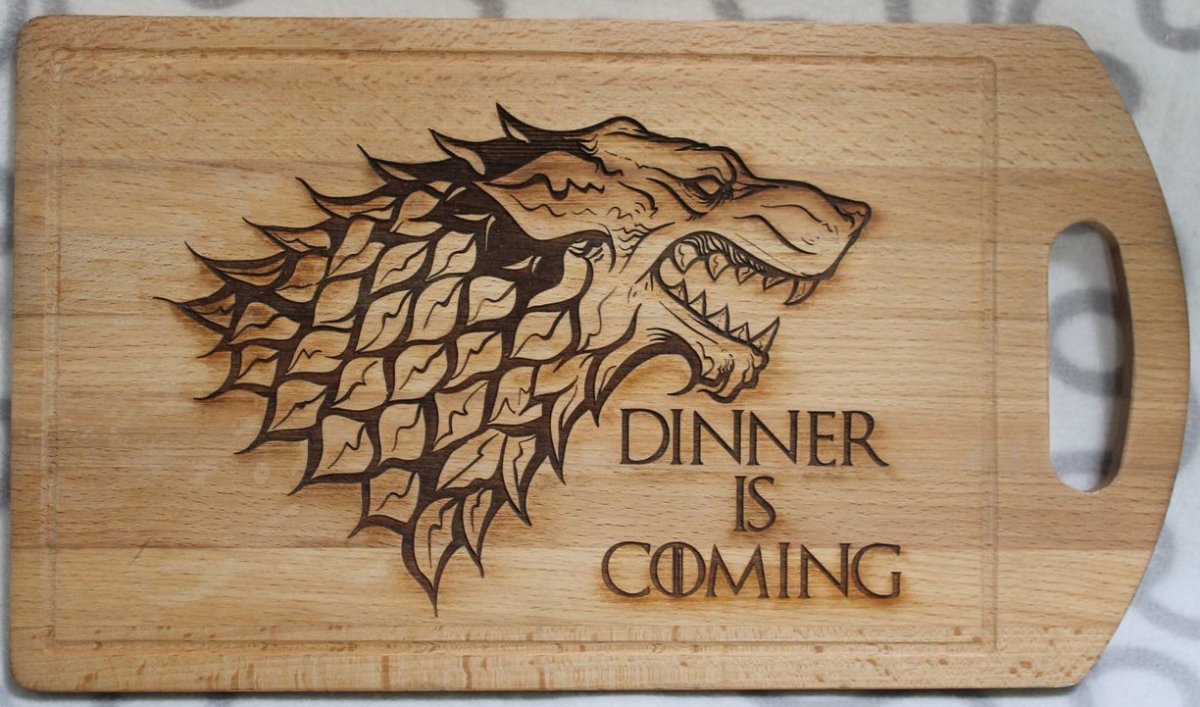 Гравировка на разделочной доске