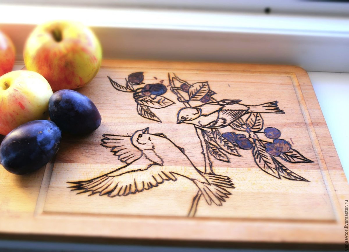 Что выжечь на разделочной доске