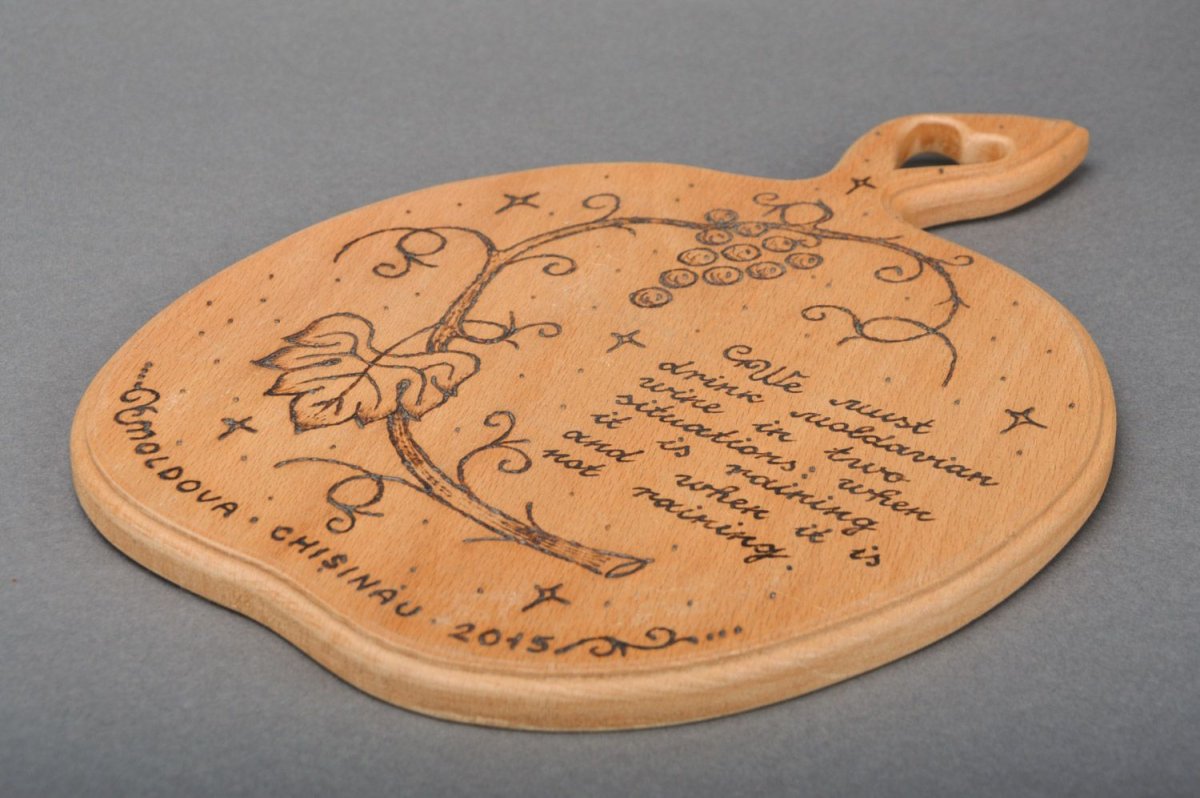 Доски разделочные деревянные для выжигания