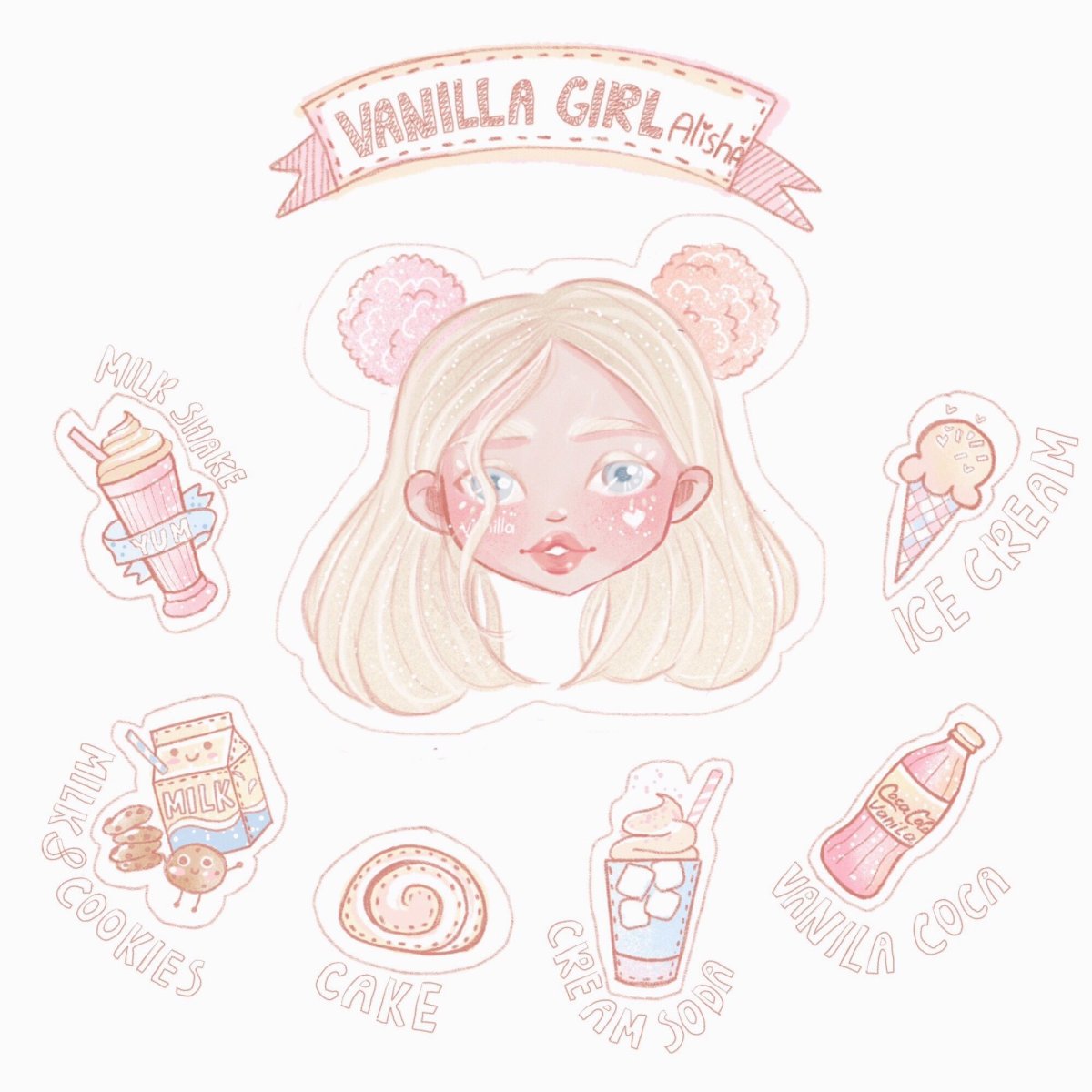 Стикеры для скетчбука