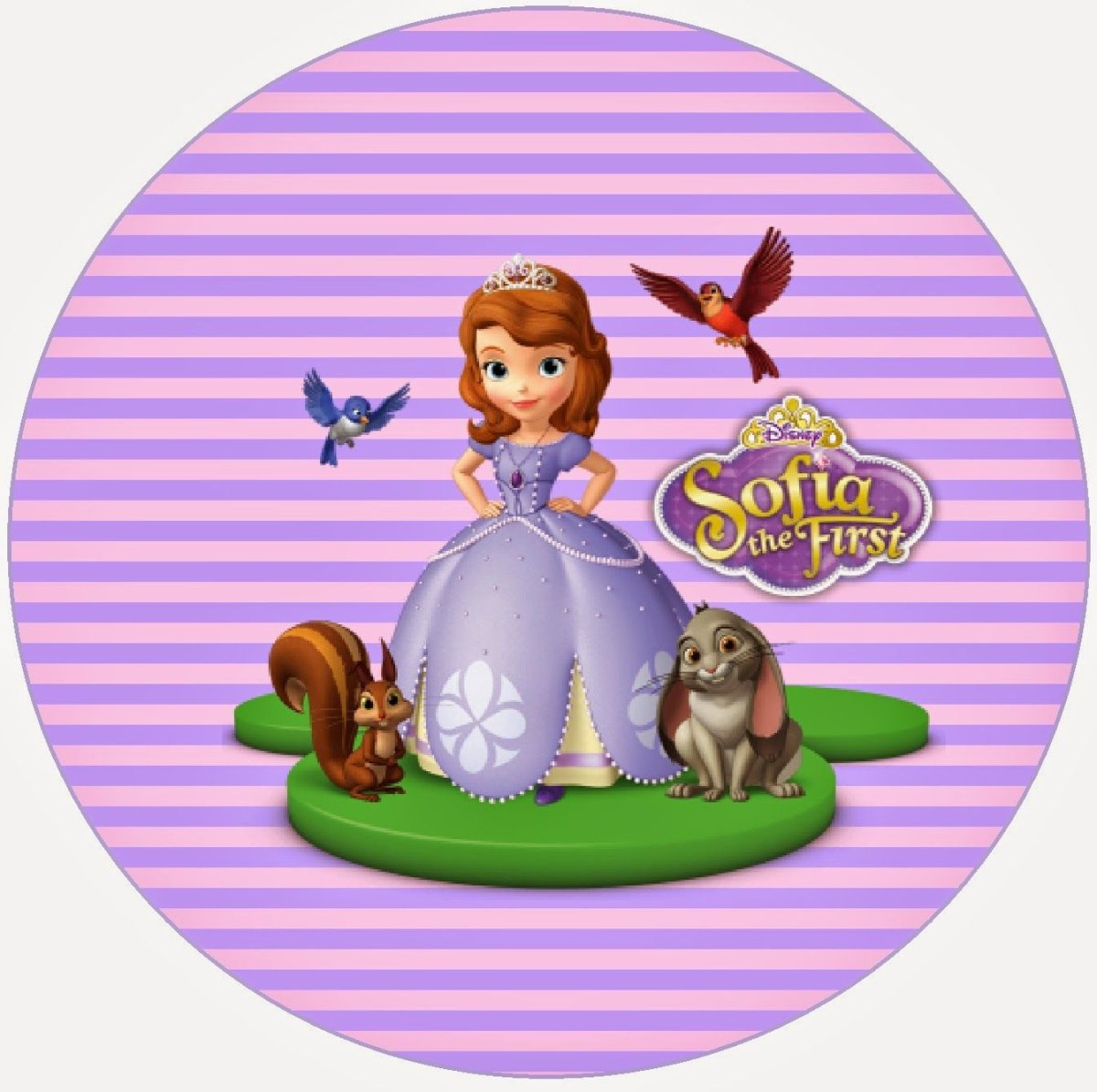 Вафельная печать принцесса София