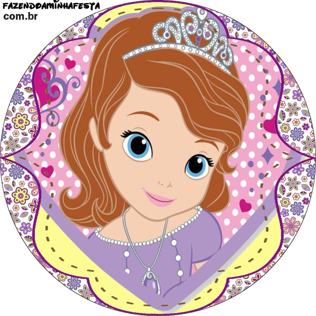 Макет для печати принцесса София