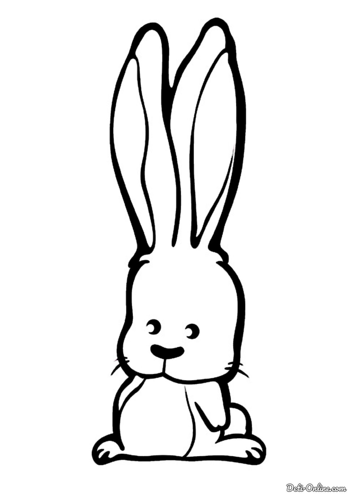 Зайчик рисунок карандашом
