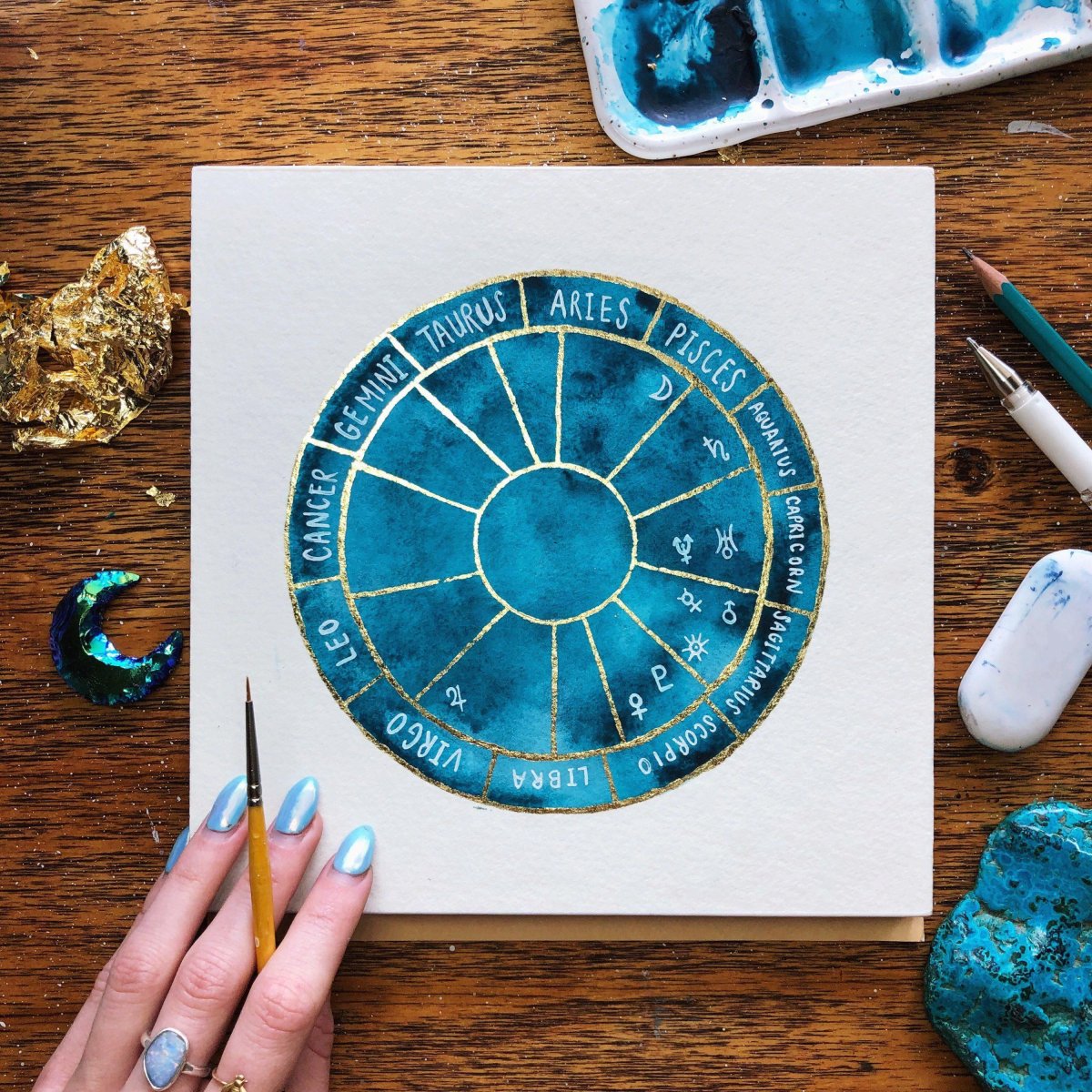 Астрология акварель