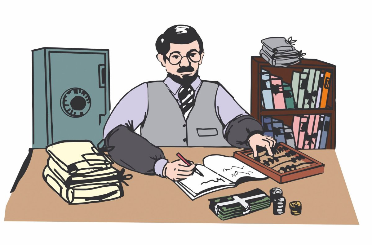 Бухгалтер рисунок для детей