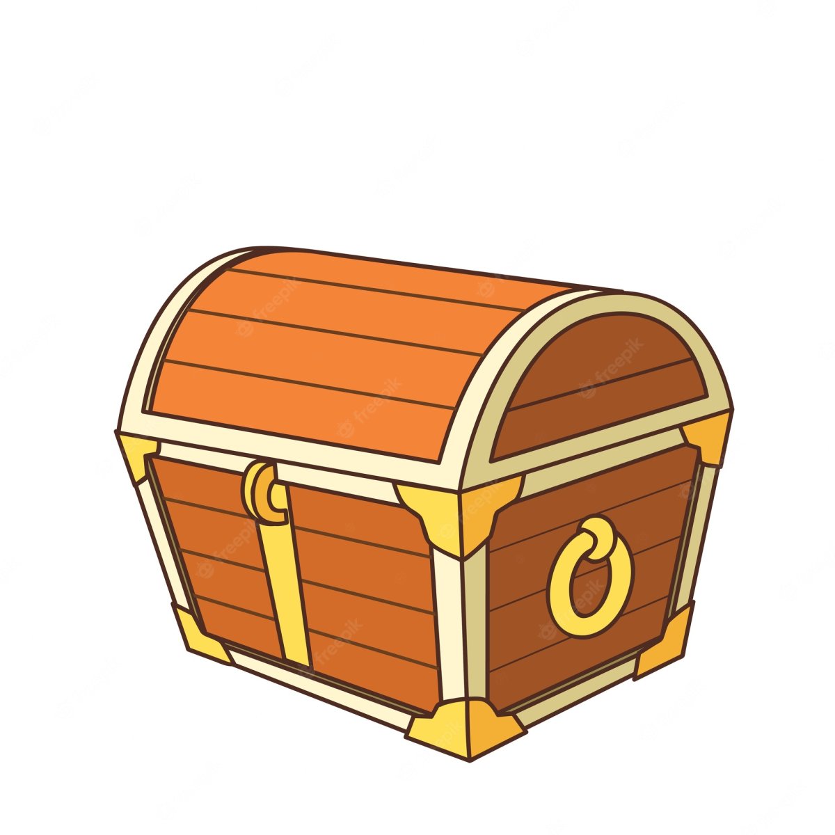 Сундук мультяшный открытый