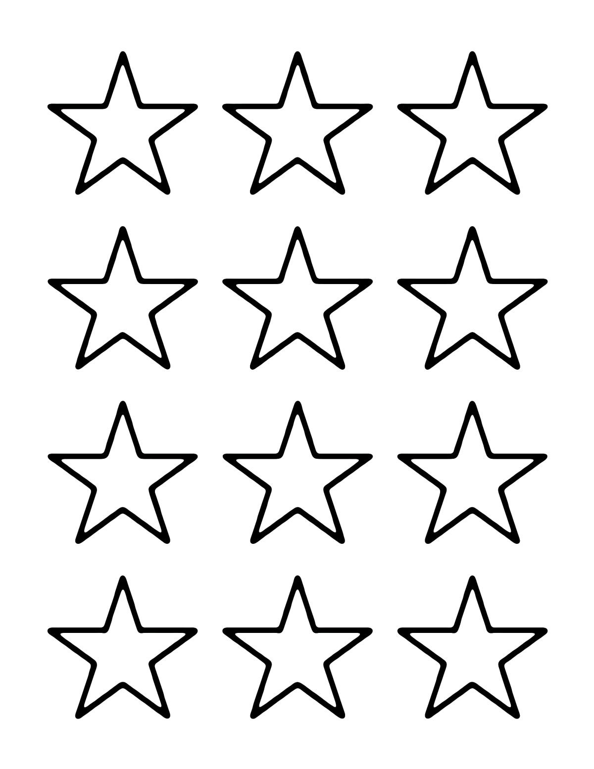 Пятиконечная звезда трафарет
